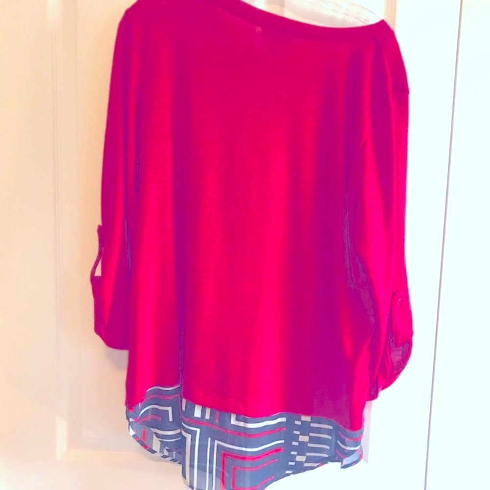 I.N. Studio Red Sweater SZ 1X